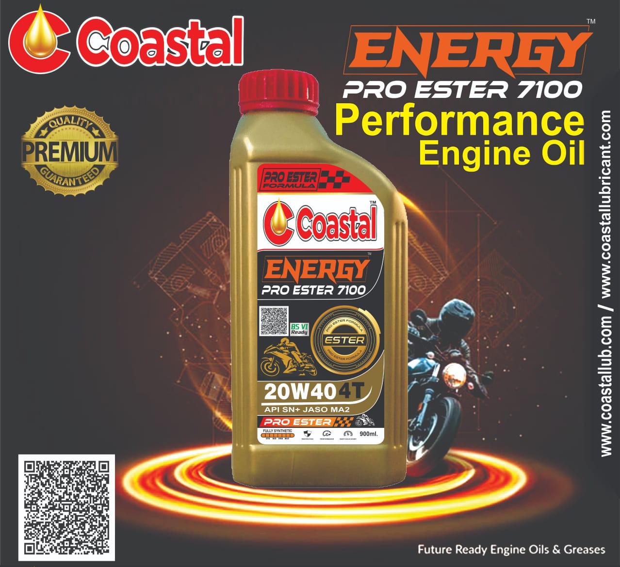 COASTAL ENERGY PRO ESTER 7100 BIKE ENGINE OIL